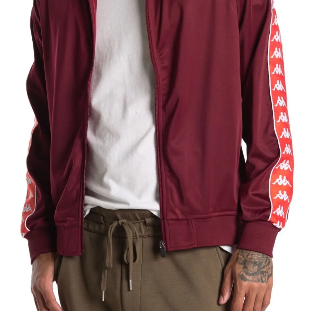 Kappa Men's Burgundy Track Jacket